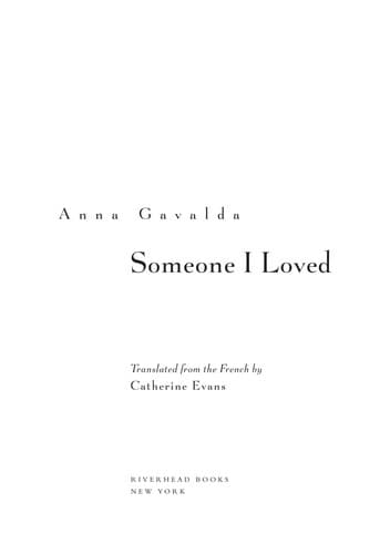 Cover image for Someone I loved