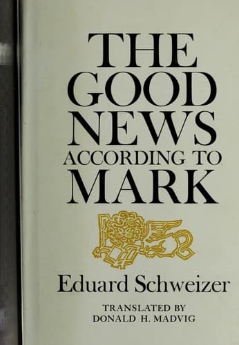 Cover image for The good news according to Mark.