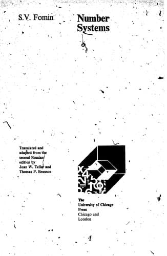 Cover image for Number systems