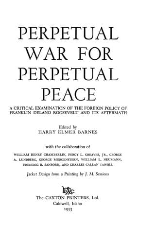 Cover image for Perpetual war for perpetual peace