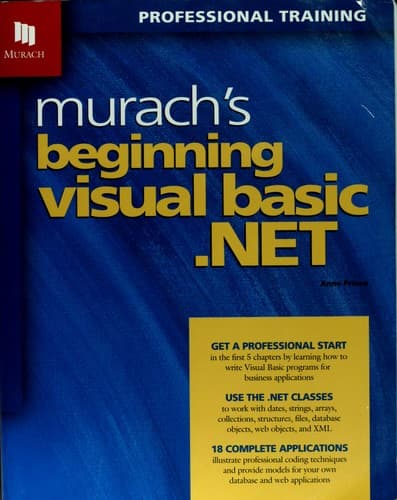 Cover image for Murach's beginning visual basic.NET