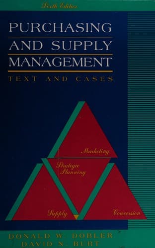 Cover image for Purchasing and supply management