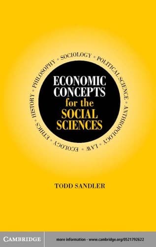 Cover image for Economic Concepts for the Social Sciences