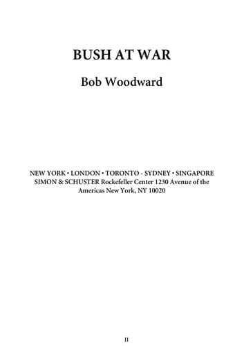 Cover image for Bush at war