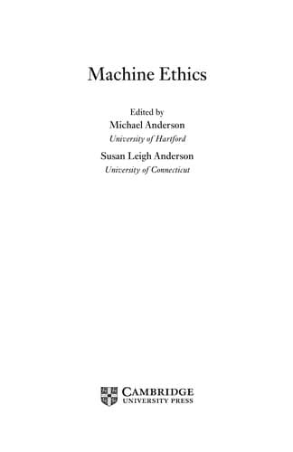 Cover image for Machine ethics