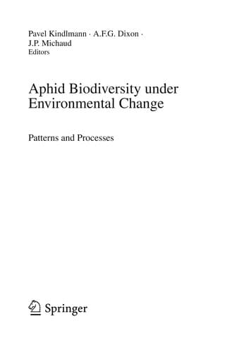 Cover image for Aphid biodiversity under environmental change