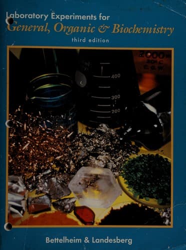Cover image for Laboratory experiments for general, organic & biochemistry