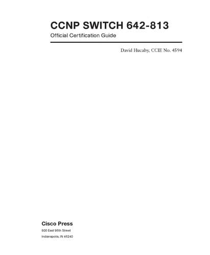 Cover image for CCNP SWITCH 642-813 official certification guide