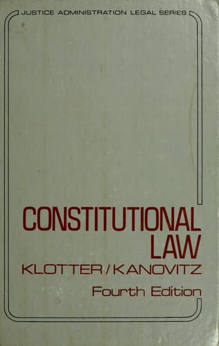 Cover image for Constitutional law