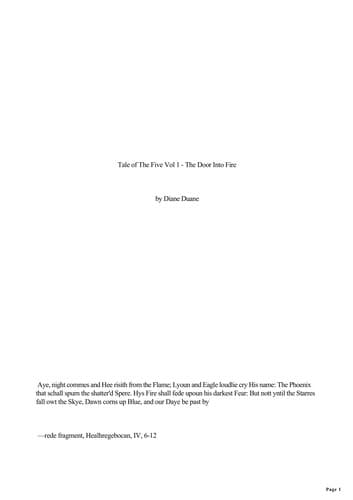 Cover image for The Door into Fire
