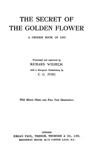 Cover image for The secret of the golden flower