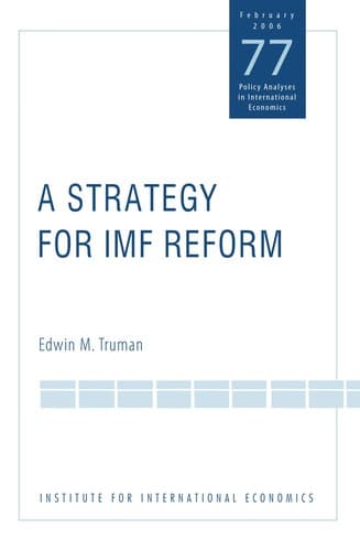Cover image for A strategy for IMF reform