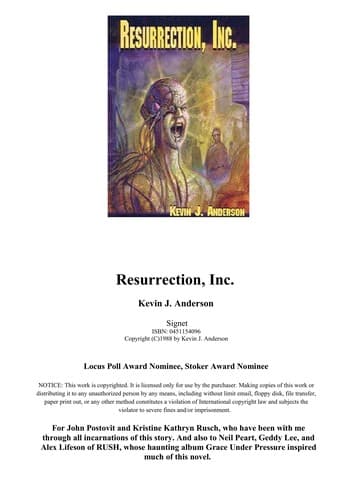 Cover image for Resurrection, Inc.