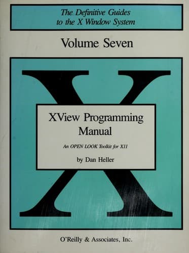Cover image for XView Programming Manual