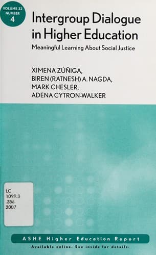 Cover image for Intergroup dialogue in higher education