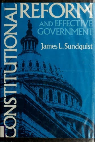 Cover image for Constitutional reform and effective government