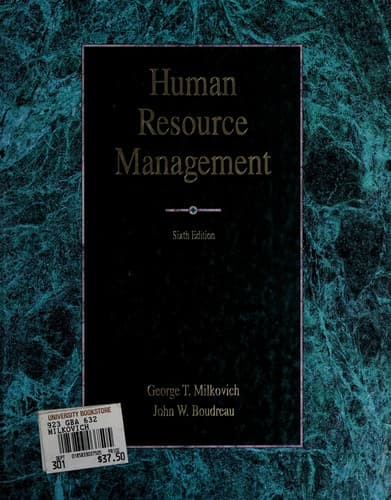 Cover image for Human resource management