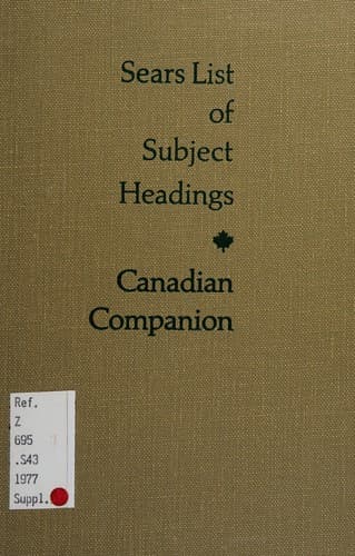 Cover image for Sears list of subject headings.