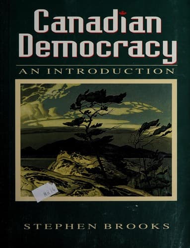 Cover image for Canadian democracy