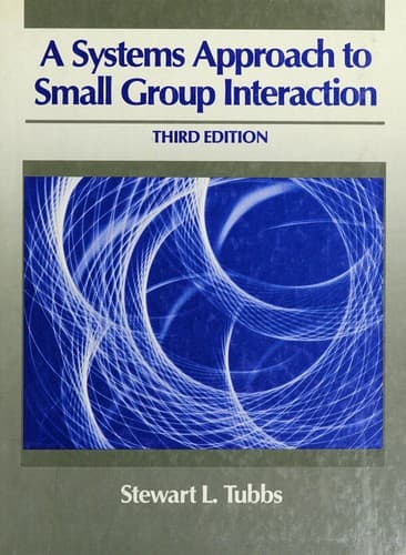 Cover image for A systems approach to small group interaction