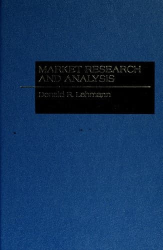 Cover image for Market research and analysis