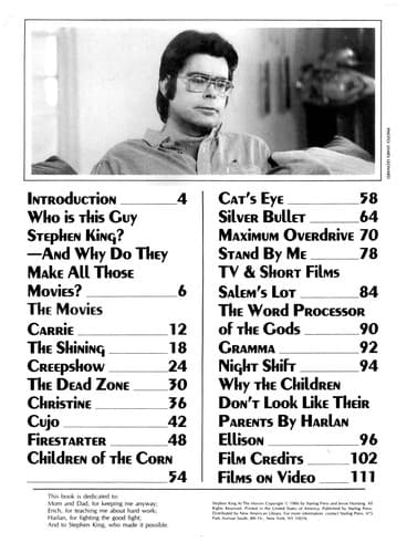 Cover image for Stephen King at the Movies