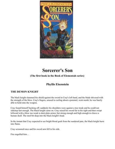 Cover image for Sorcerer's Son