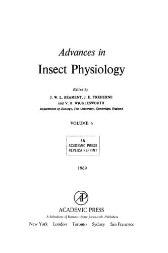 Cover image for Advances in insect physiology