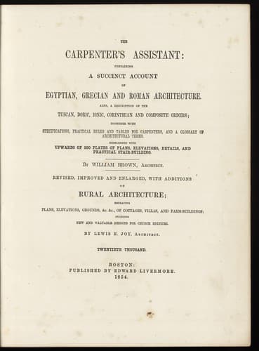 The carpenter's assistant