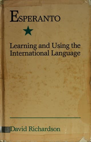 Cover image for Esperanto Learning and Using the International Language
