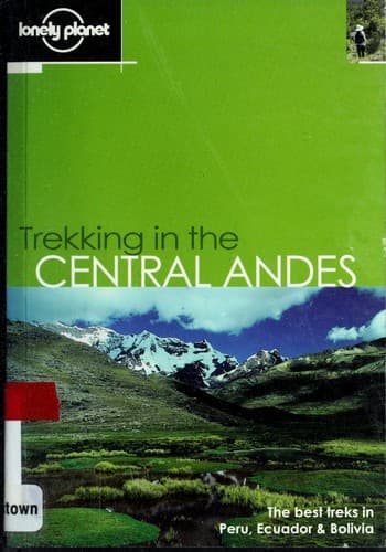 Cover image for Trekking in the central Andes