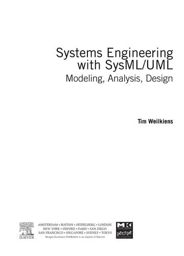 Cover image for Systems engineering with SysML/UML