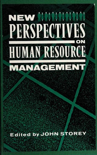 Cover image for New perspectives on human resource management