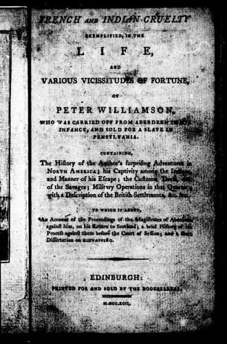 Cover image for French and Indian cruelty