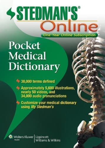 Cover image for Stedman's Pocket Dictionary Online