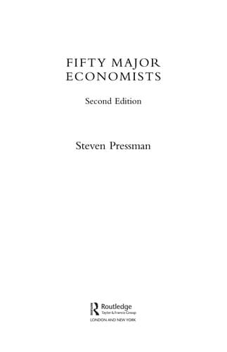 Cover image for Fifty Major Economists.