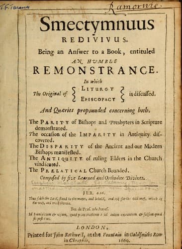 Smectymnuus redivivus