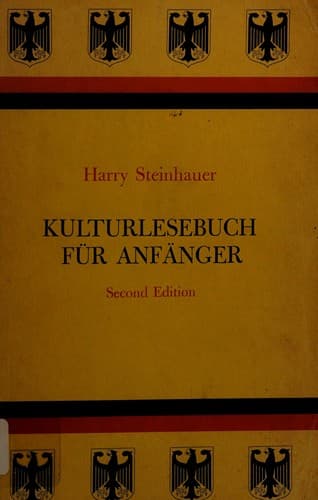 Kulturlesebuch für Anfänger