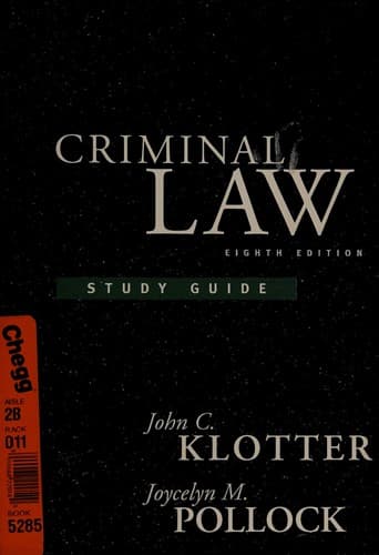 Cover image for Criminal Law