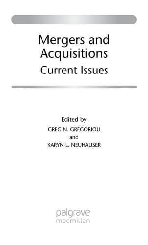 Cover image for Mergers and acquisitions