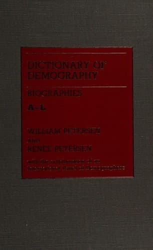 Cover image for Dictionary of demography.