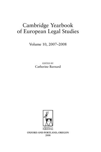 The Cambridge yearbook of European legal studies