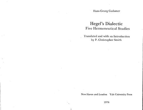 Cover image for Hegel's dialectic
