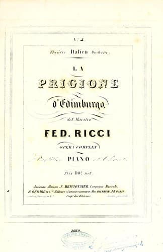 La prigione d'Edimburgo, del Maestro Fed. Ricci