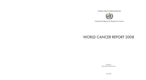 Cover image for World cancer report 2008