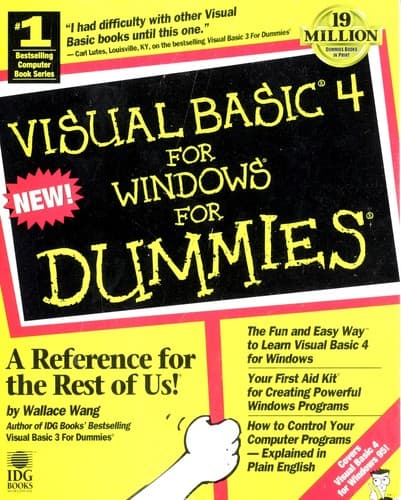 Cover image for Visual Basic 4 for Windows for dummies