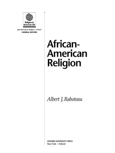 Cover image for African American-religion [sic]