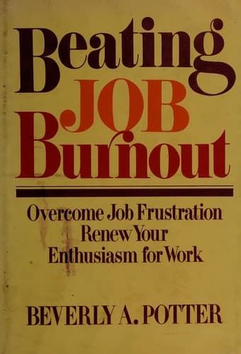 Cover image for Beating job burnout