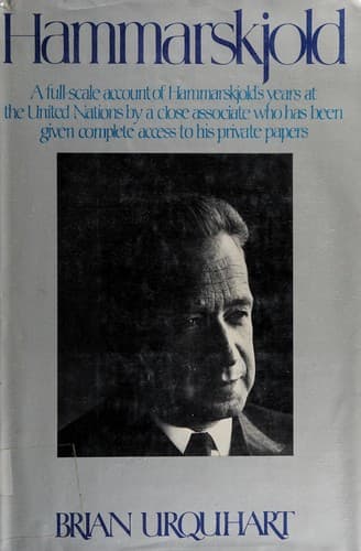 Cover image for Hammarskjold.
