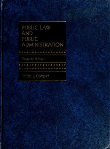 Cover image for Public law and public administration